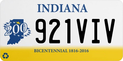 IN license plate 921VIV