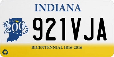 IN license plate 921VJA