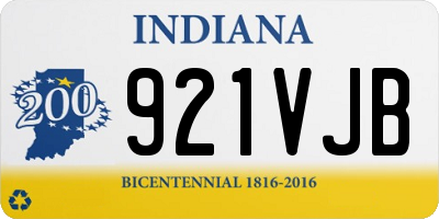 IN license plate 921VJB