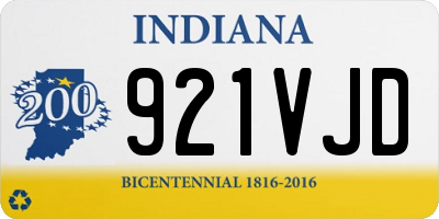 IN license plate 921VJD