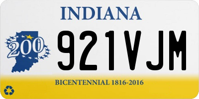 IN license plate 921VJM