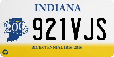 IN license plate 921VJS