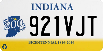 IN license plate 921VJT