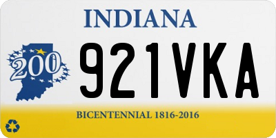 IN license plate 921VKA
