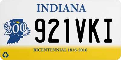 IN license plate 921VKI