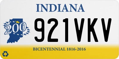 IN license plate 921VKV