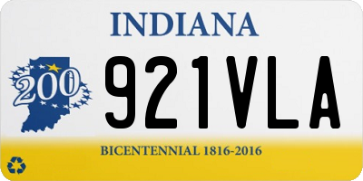 IN license plate 921VLA
