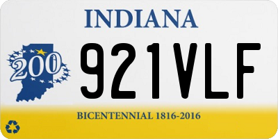 IN license plate 921VLF