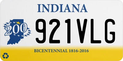 IN license plate 921VLG