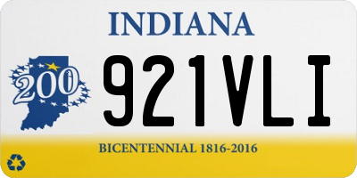 IN license plate 921VLI