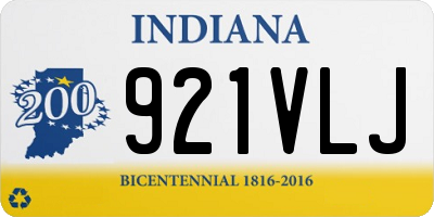 IN license plate 921VLJ