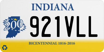 IN license plate 921VLL