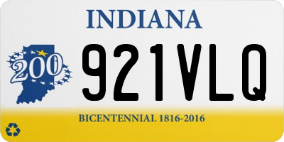 IN license plate 921VLQ