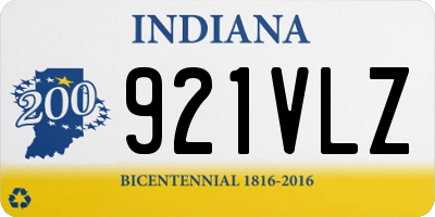 IN license plate 921VLZ