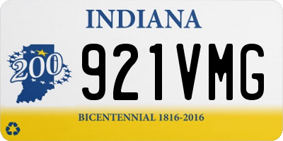 IN license plate 921VMG