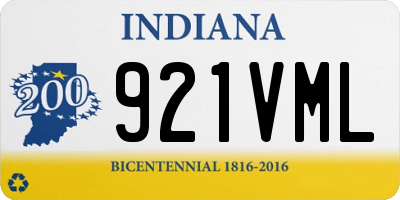 IN license plate 921VML
