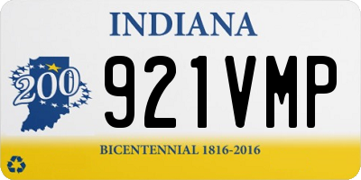 IN license plate 921VMP