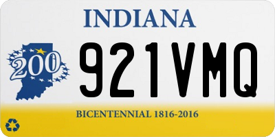 IN license plate 921VMQ