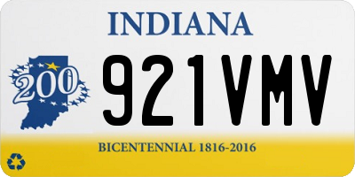 IN license plate 921VMV
