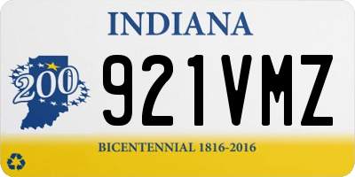 IN license plate 921VMZ