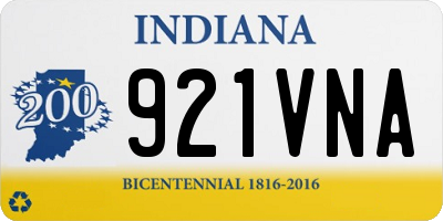 IN license plate 921VNA