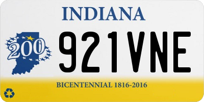IN license plate 921VNE