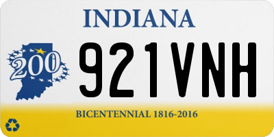 IN license plate 921VNH