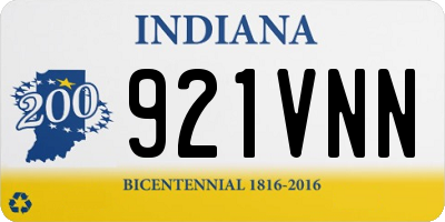 IN license plate 921VNN