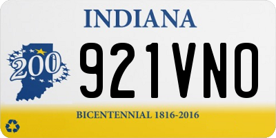 IN license plate 921VNO