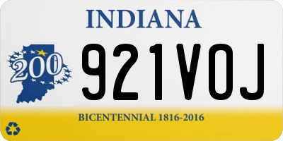 IN license plate 921VOJ
