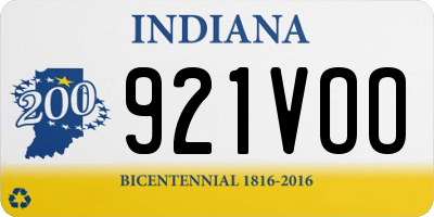 IN license plate 921VOO