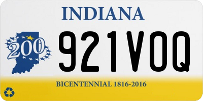 IN license plate 921VOQ