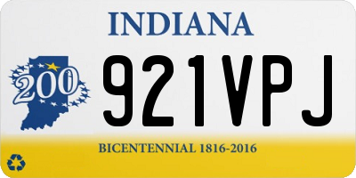 IN license plate 921VPJ