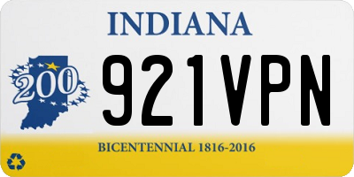 IN license plate 921VPN