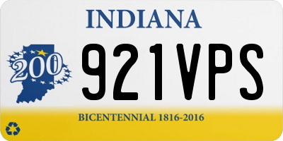IN license plate 921VPS
