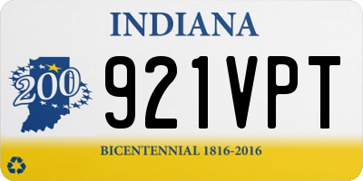 IN license plate 921VPT
