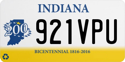 IN license plate 921VPU