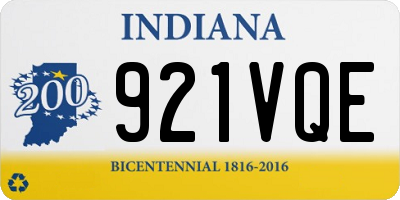 IN license plate 921VQE