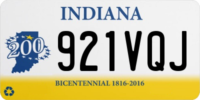 IN license plate 921VQJ