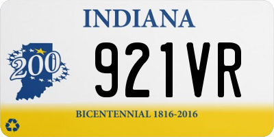 IN license plate 921VR