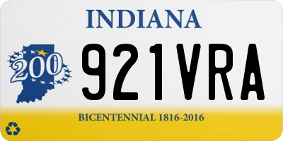 IN license plate 921VRA