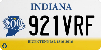 IN license plate 921VRF