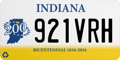 IN license plate 921VRH