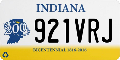 IN license plate 921VRJ