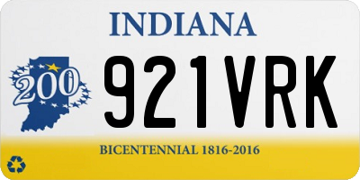 IN license plate 921VRK