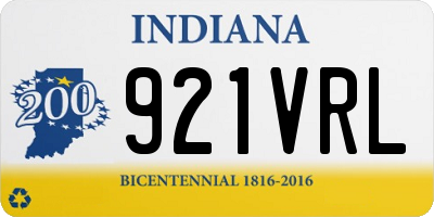 IN license plate 921VRL