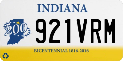 IN license plate 921VRM
