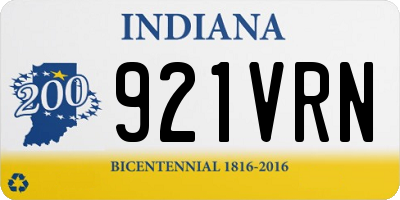 IN license plate 921VRN