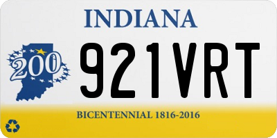 IN license plate 921VRT