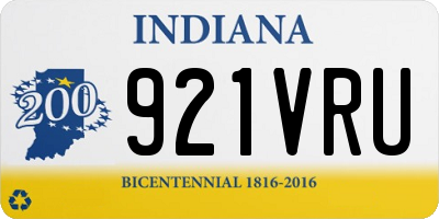 IN license plate 921VRU